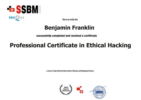 Professional Certificate In Ethical Hacking Swiss School Of Business