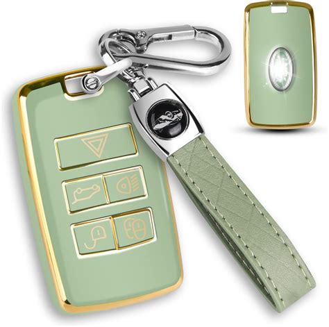 Amazon QBUC For Land Rover Key Fob Cover With KeyChain Soft TPU