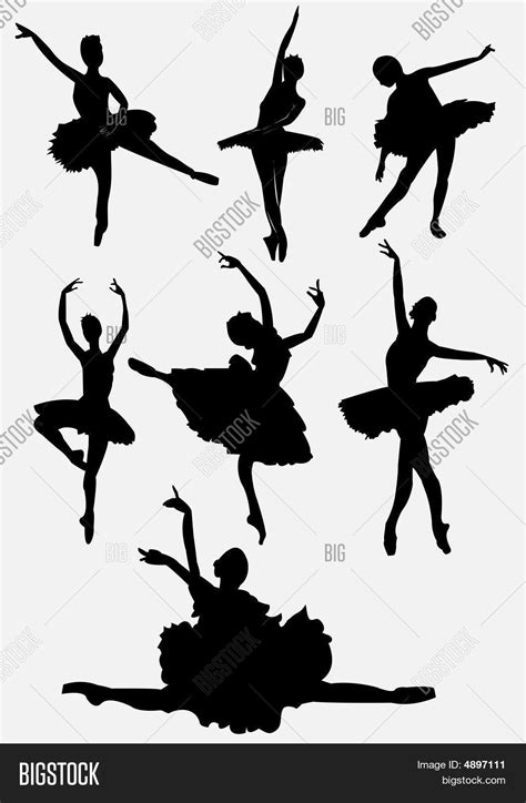 Ballet Dancers Silhouettes Vector & Photo | Bigstock