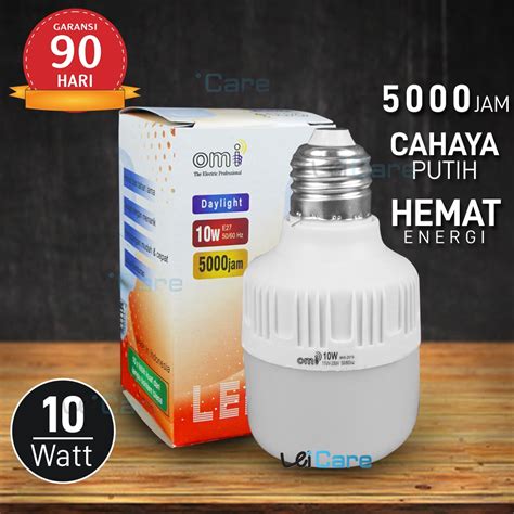 Jual Lampu Bohlam Led Omi Capsule Watt Hemat Energi Cahaya Lampu