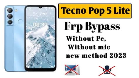 How To Frp Bypass Tecno Pop Lite How To Unlock