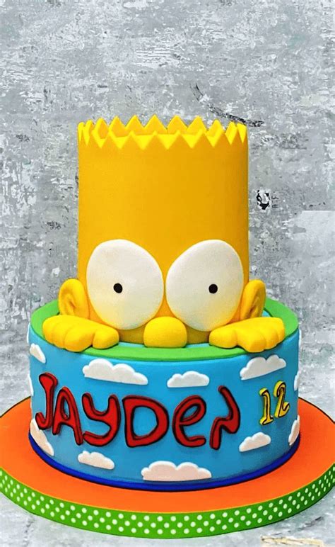 Bart Simpson Birthday Cake Ideas Images Pictures In 2023 Cool