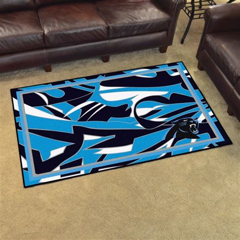 NFL Carolina Panthers 4x6 Plush Rug Fanmats Sports Licensing