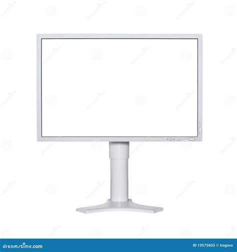 Wide screen LCD stock image. Image of equipment, flat - 19575603
