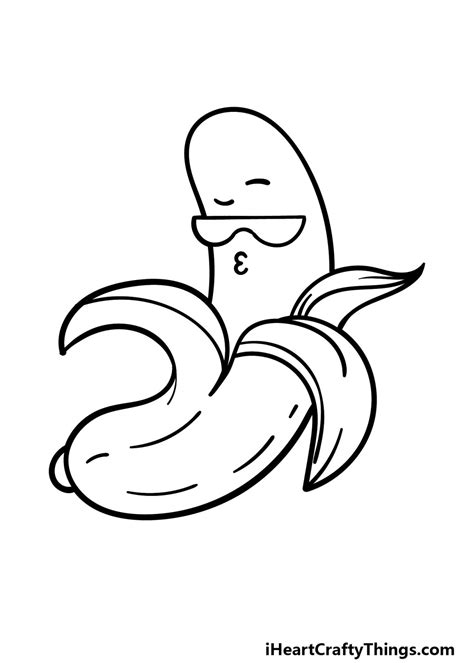 Cartoon Banana Drawing How To Draw A Cartoon Banana Step By Step