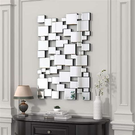 KOHROS 32 In W X 47 In H Rectangle Frameless Silver Wall Mirror