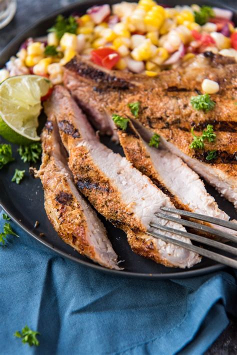 Cajun Grilled Pork Chops Tender And Juicy