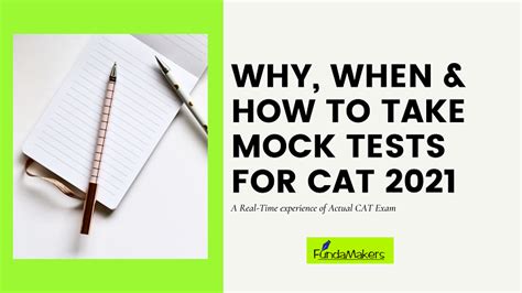 Why When How To Take Mock Tests For Cat Fundamakers