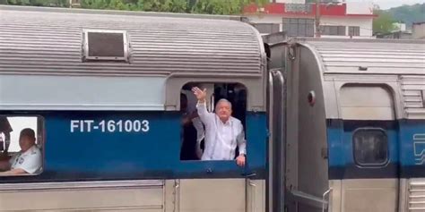 Encabeza Amlo Recorrido Del Tren Interoce Nico De Pasajeros Sergio Valle