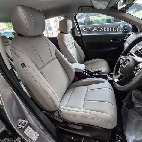 Honda City Leather Seats Grey 2020 — CARBI DECO