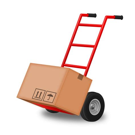 Hand Truck With One Box Free Stock Photo - Public Domain Pictures