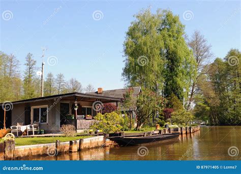 Culture Landscape of Spreewald Forest in Brandenburg Germany Stock Image - Image of tree ...