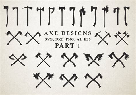 Axe SVG Cut Files Axe Cut Files Crossed Axes SVG Lumberjack Axe