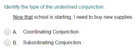 Identifying The Conjunction As Coordinating Or Subordinating Part