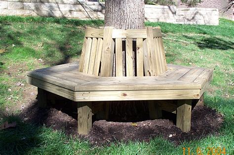 Woodwork Plans A Wrap Around Tree Bench PDF Plans