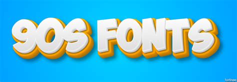 90s Fonts Text Effect And Logo Design Font