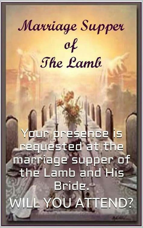 Marriage Supper of The Lamb | Marriage supper of the lamb, Marriage of ...