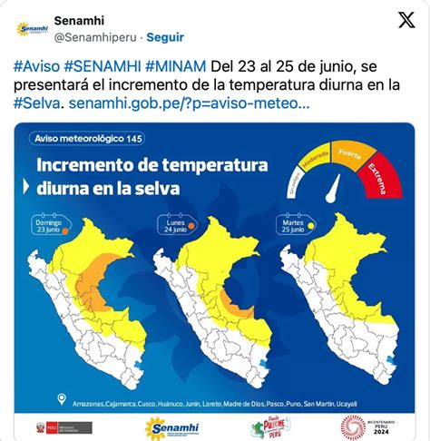 Senamhi Selva Soportará Ola De Calor Hasta El 25 De Junio Canal N