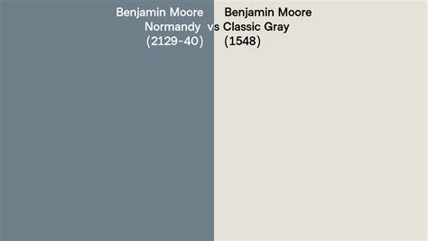 Benjamin Moore Normandy Vs Classic Gray Side By Side Comparison