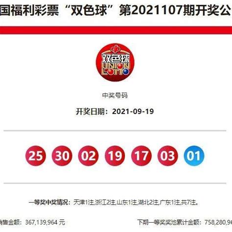 【双色球开奖】双色球21107期：头奖7注786万，奖池7 58亿 金额