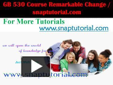 Ppt Gb Course Remarkable Change Snaptutorial Powerpoint