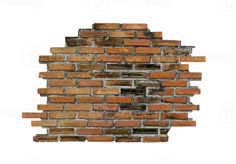 Old Red Brick Wall Broken Brick Wall Texture Background Vintage Backdrop For Design 34953970 Png