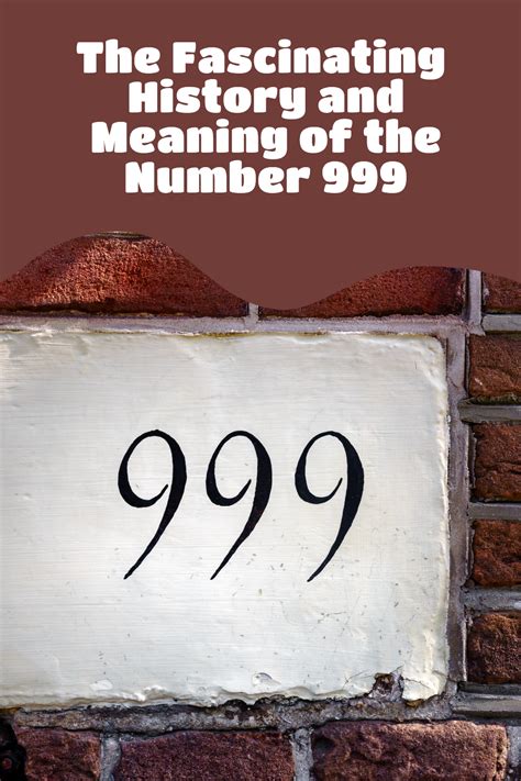 The number 999 is a mystery to many. It has been discussed in history, literature, and ...