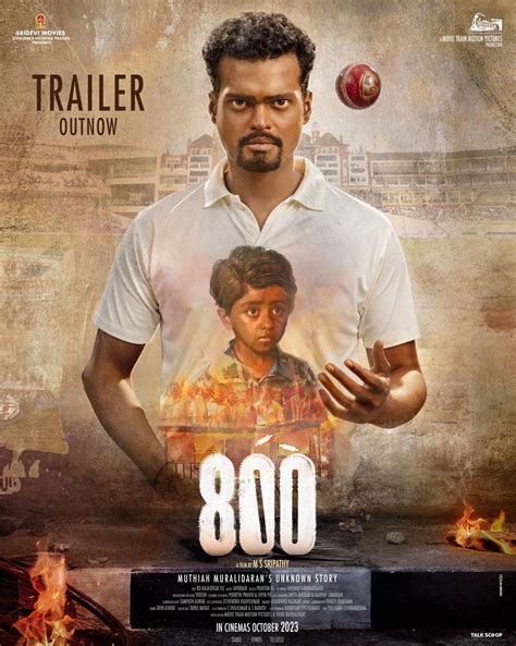 Muttiah Muralidharan biopic 800 Trailer Review | cinejosh.com