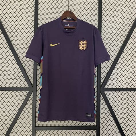 Camisa Seleção Inglaterra II 24 25 Roxa e Dourado