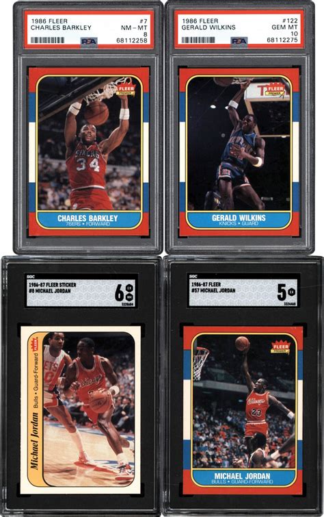 1986 1987 Fleer Basketball Complete Set Plus Stickers 143 With 34