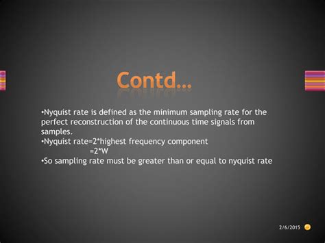 Sampling theorem