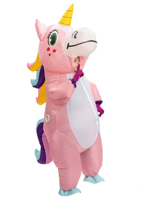 Inflatable Pink Unicorn Costume | Inflatable Costumes