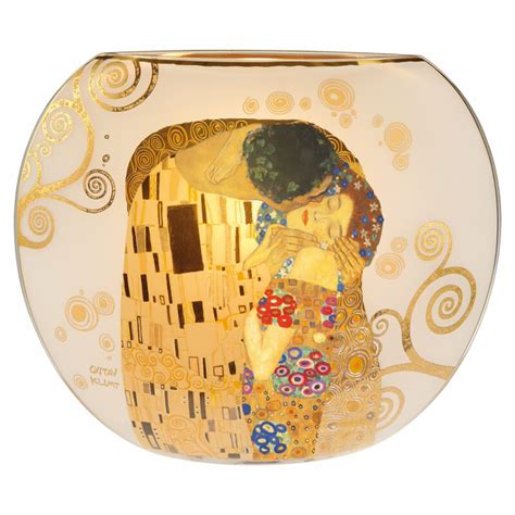 Table Lampe Gustav Klimt The Kiss 35 13 30 Cm Glass Goebel