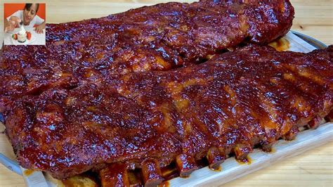 COSTILLAS DE CERDO AL HORNO CON BBQ Receta fácil de costillas de