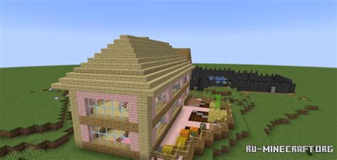 Скачать random build basic house on hill для Minecraft