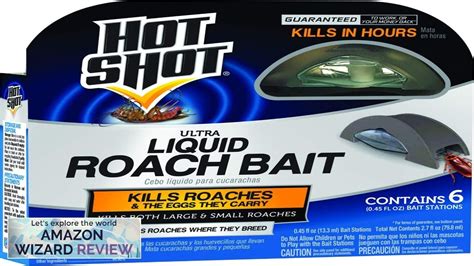 Hot Shot Liquid Roach Bait Roach Killer 1 Pack 6 Count Review YouTube