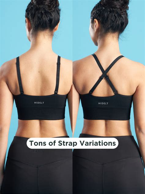 Seamless Sports Bra Black Hidelt