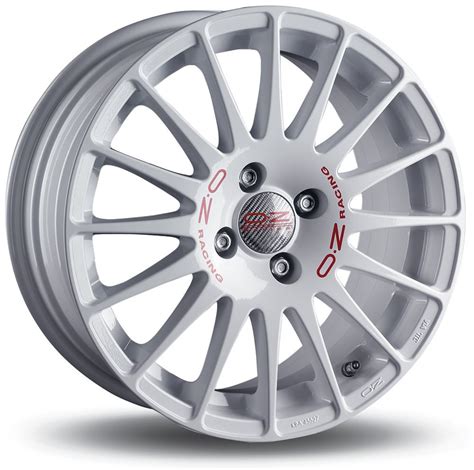 Jante OZ SUPERTURISMO WRC 7X17 4X100 ET35 Blanc Lettre Rouge 248 03