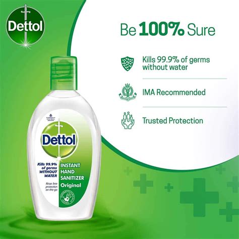 Buy Dettol Instant Original Hand Sanitizer Bottle Of 50 Ml Online At