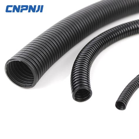 Rohs Anti Twist White Black Corrugated Tubes Plastic Pa Nylon Cable