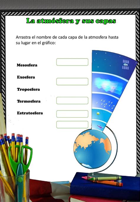 Actividad Interactiva De La Atmósfera Actividades Interactivas Numero 2 Para Imprimir