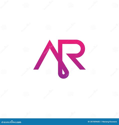 AR Letter Logo Design AR Monogram Initial AR Logo AR Logo Icon