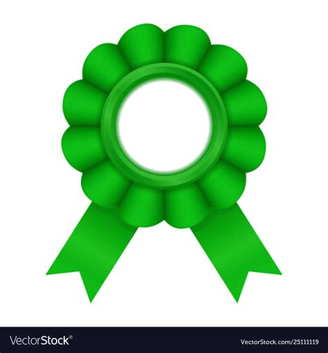 Green Award Badge Royalty Free Vector Image Vectorstock