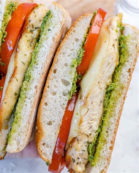 Caprese Style Grilled Chicken Sandwich Healthy Fitness Meals