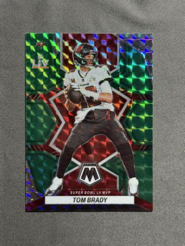 Panini Mosaic Tom Brady Green Mosaic Prizm Super Bowl Mvp