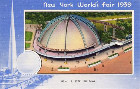 1939 NEW YORK WORLD S FAIR U S STEEL BUILDING Miller Art Co 115