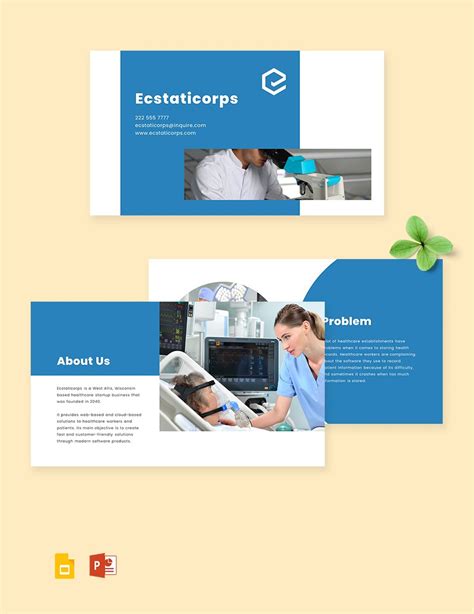 Healthcare Pitch Deck Template Free