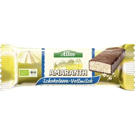 Allos Bio Schokolette Amaranth Vollmilch Online Kaufen Im Shop