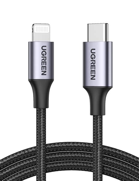 Câble usb c vers lightning avec MFi Certifié Nylon Tressé compatible