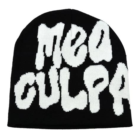 HYXITVCG MEA Culpa Beanie For Women Beanie Hat Graphic Y2k Beanies Soft